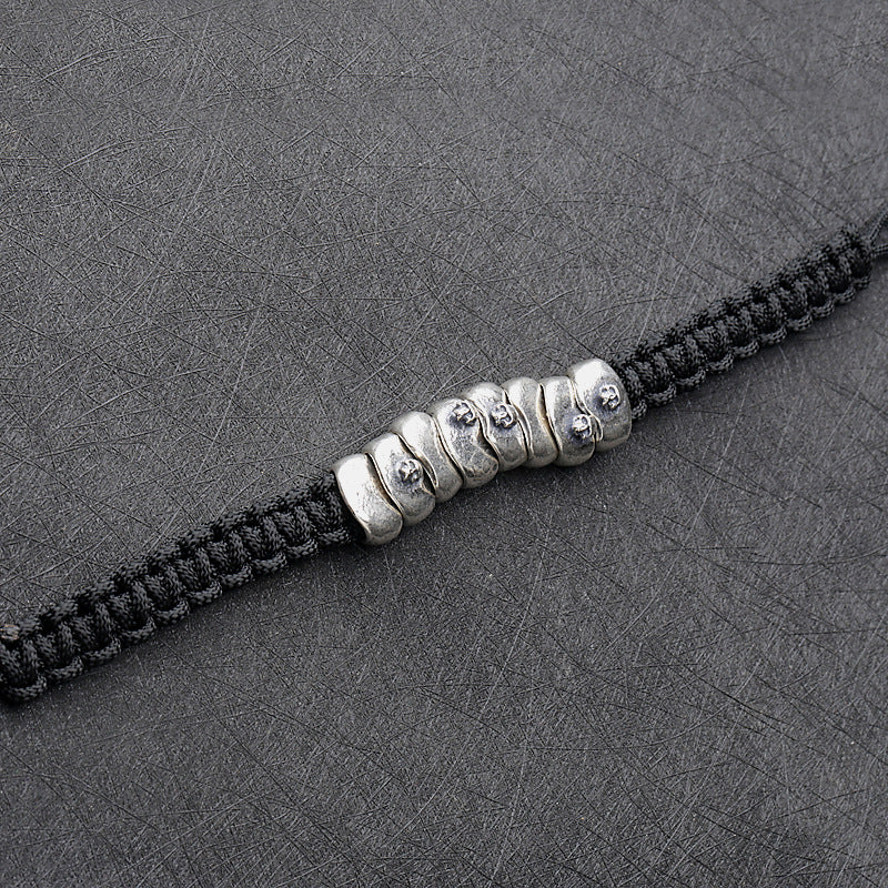 Skull Armour - Silver Paracord Bracelet