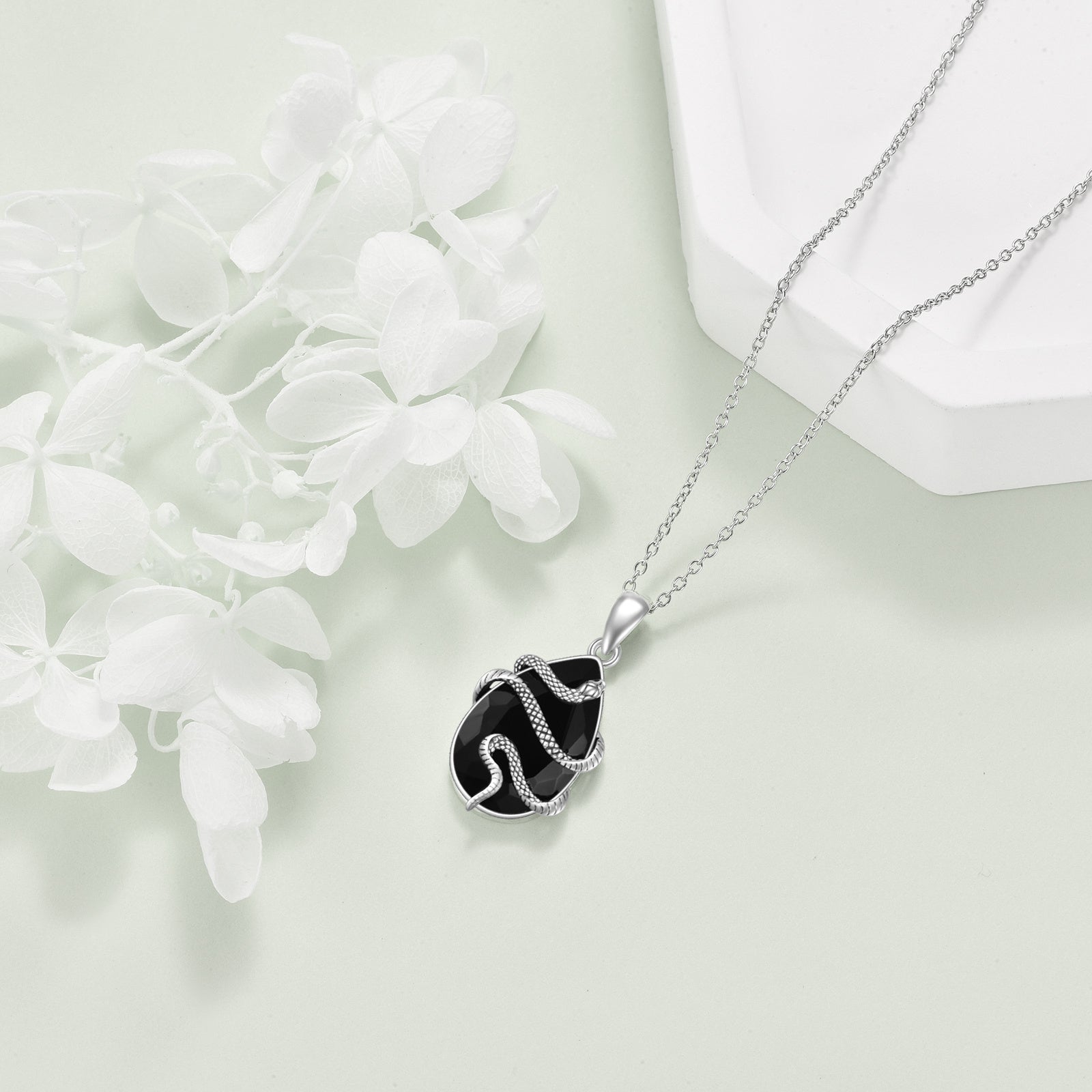 The Black Heart Of Hel - Tear Drop Tourmaline Crystal Necklace