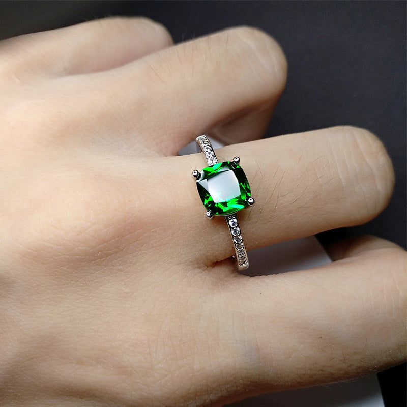 Echo of the Deep - Moissanite Sapphire Ring