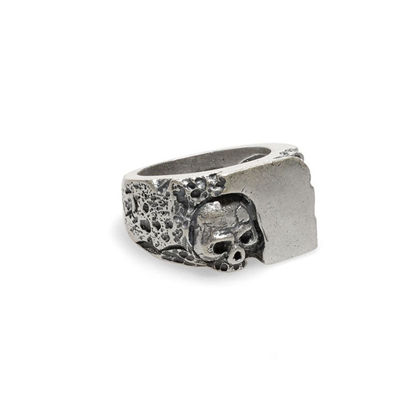 Loki's Reckoning - 925 Sterling Silver Skull Ring - Viking Trinkets