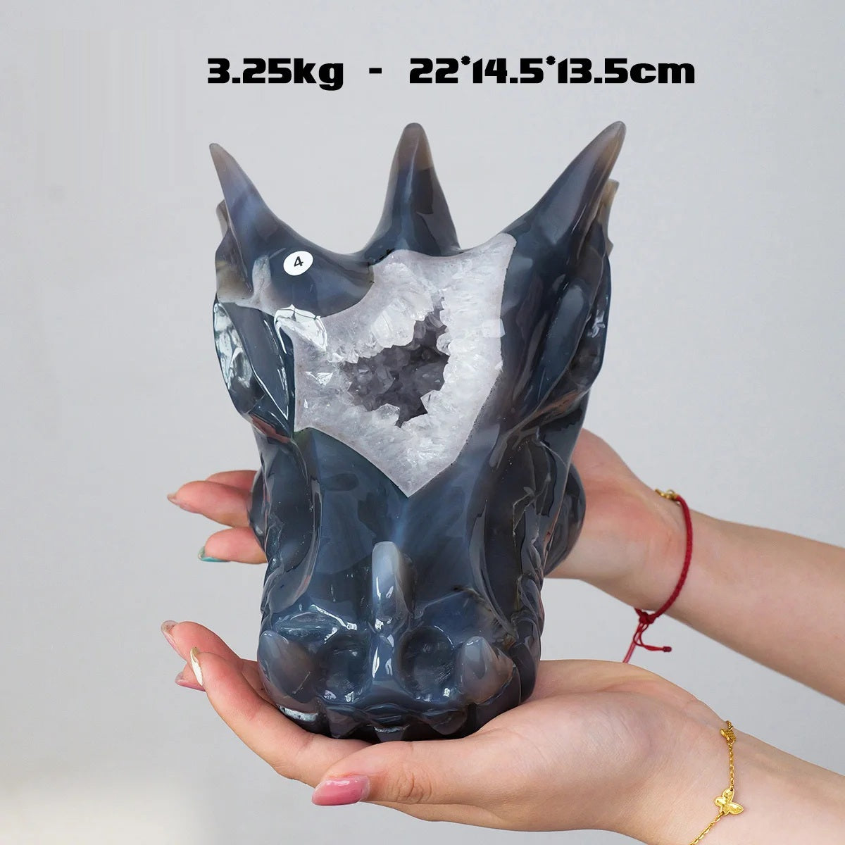 Skull Of The Guardian - Crystal Stone Dragon Head