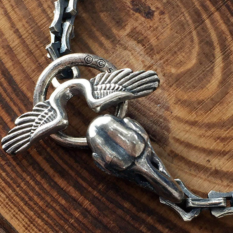 Voidwing - Sterling Silver Bracelet - Viking Trinkets