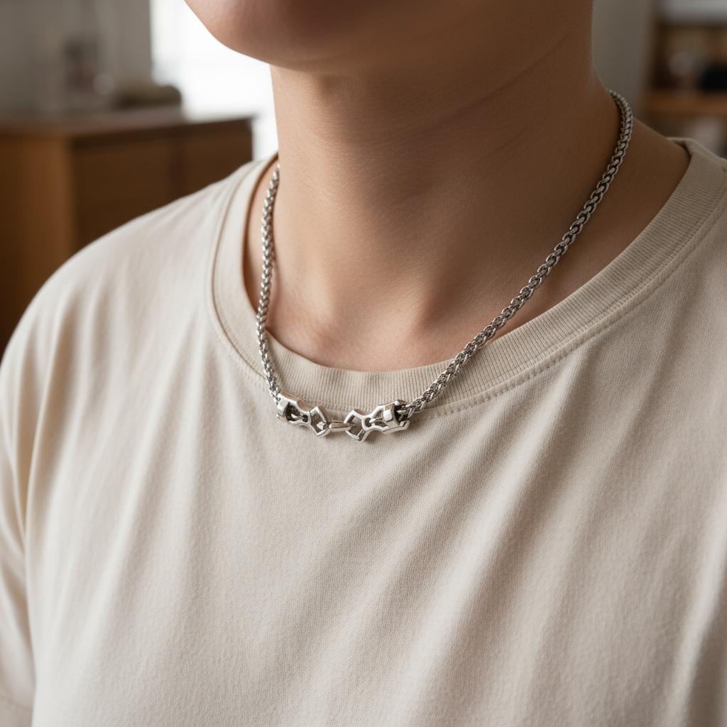 The Eternal Coil - Stainless Steel Necklace - Viking Trinkets