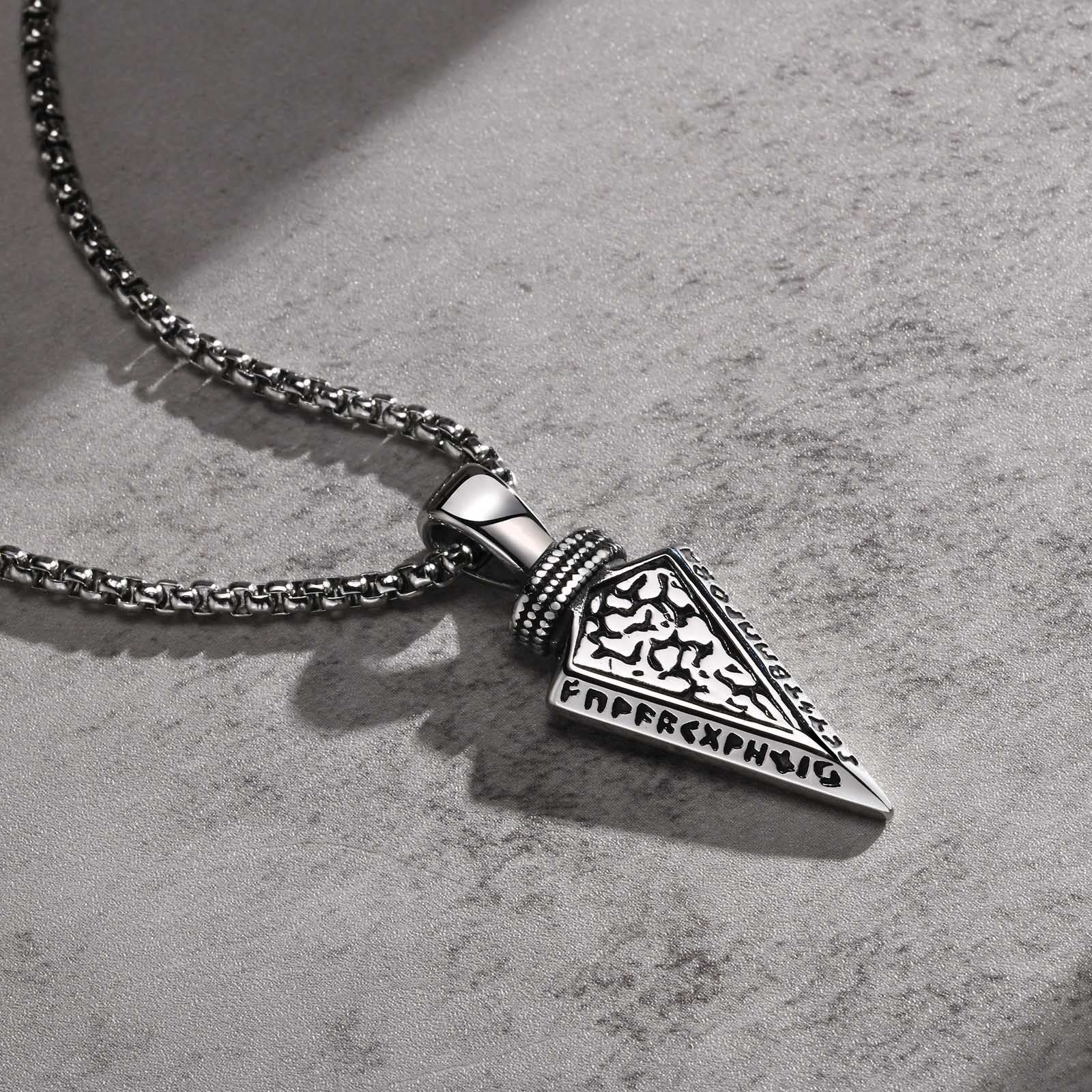 Spear Of Odin - Stainless Steel Arrow Necklace