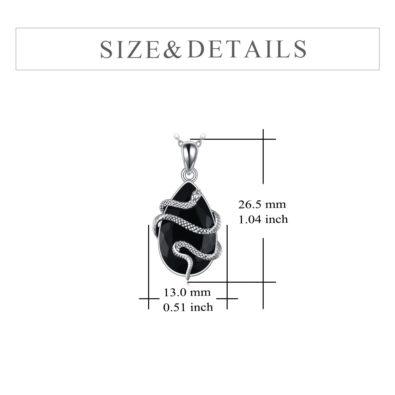 The Black Heart Of Hel - Tear Drop Tourmaline Crystal Necklace