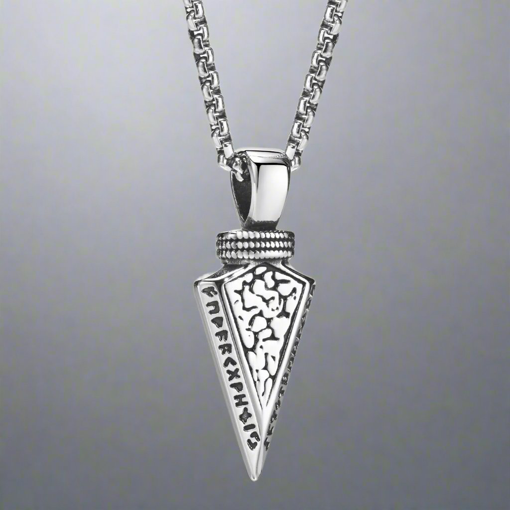 Spear Of Odin - Stainless Steel Arrow Necklace