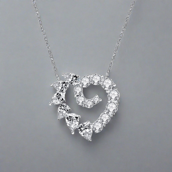 The Jeweled Tail - Moissanite Encrusted Necklace