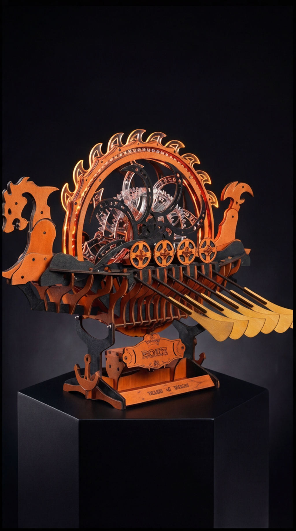 Skíðblaðnir - Hand-assembled Dragon Ship Puzzle