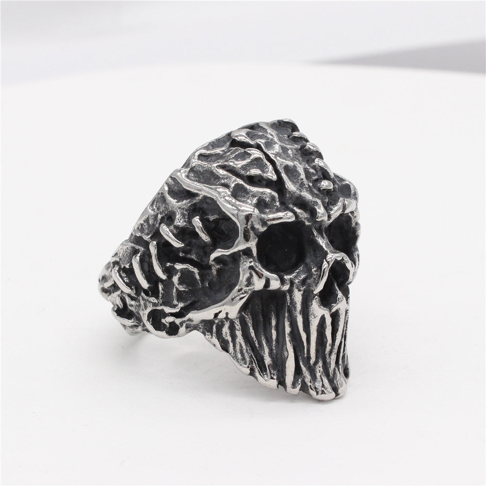 Baldur's Remains - Titanium Skull Ring