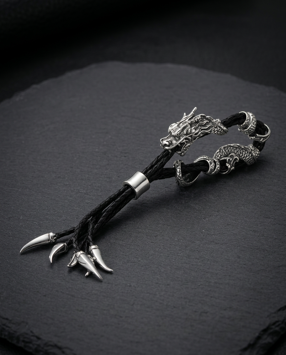 Nidhogg's Wrath - Tibetan Silver Bracelet
