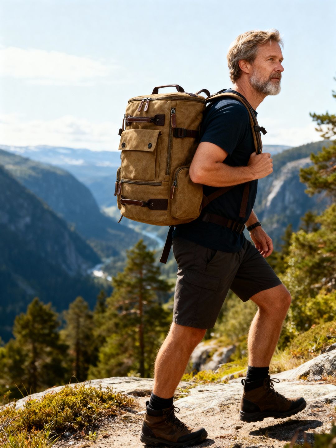 The Ironhide - Vintage Canvas Backpack
