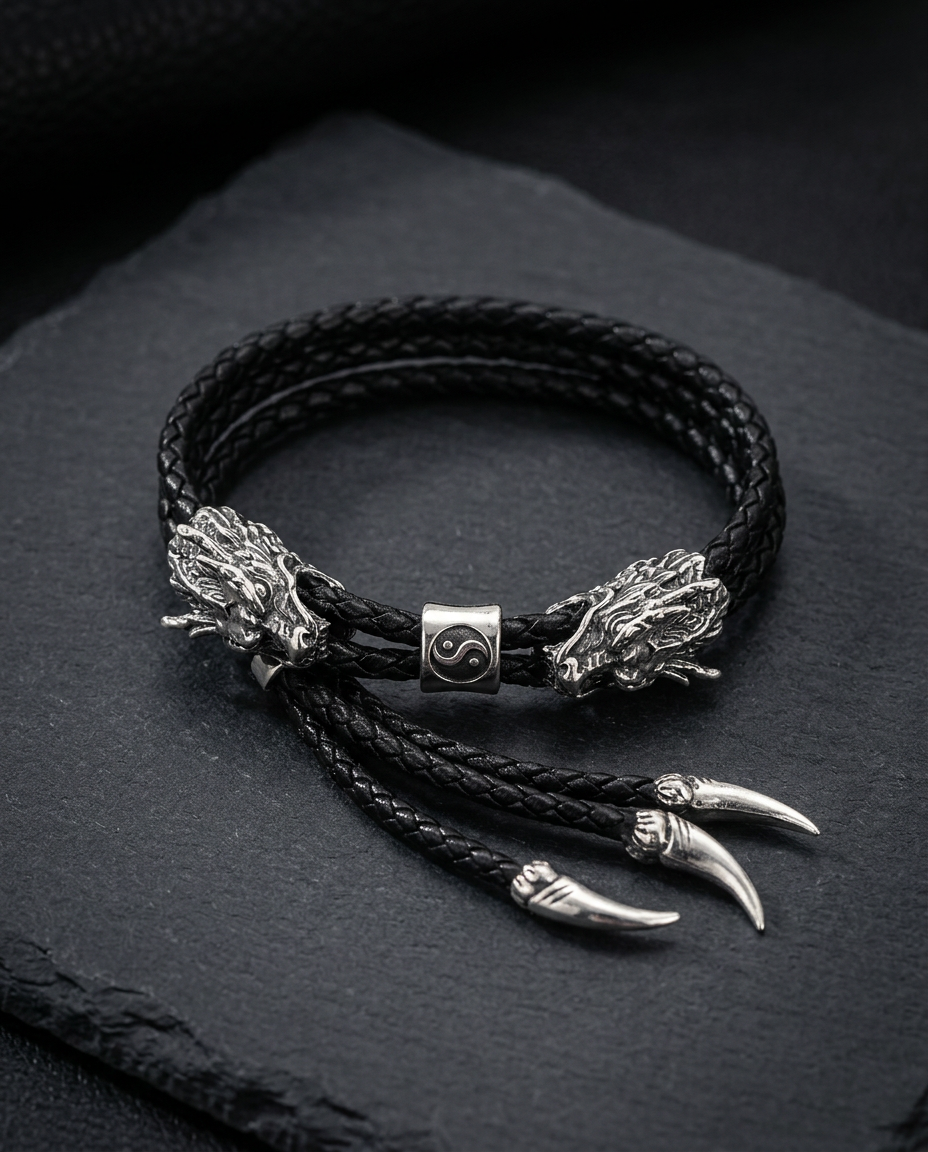 Nidhogg's Wrath - Tibetan Silver Bracelet