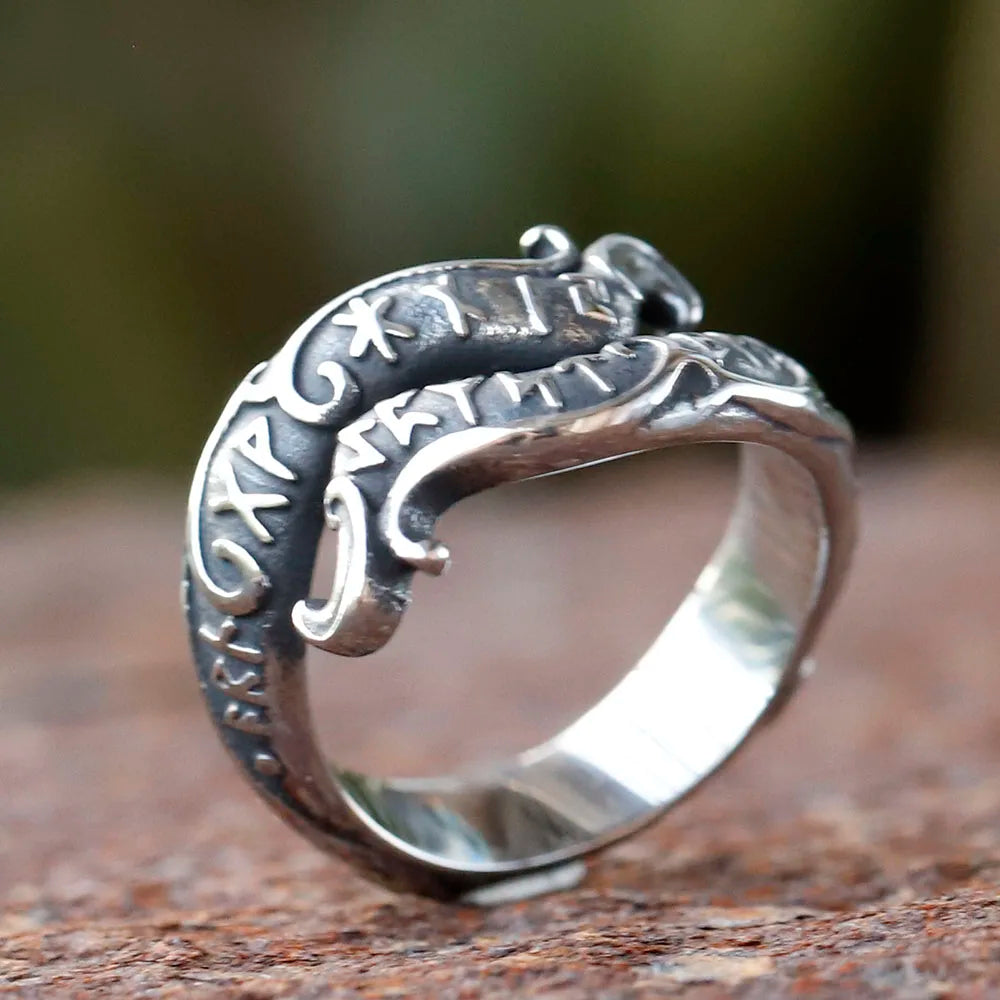 Runic Blessings – 316L Stainless Steel Ring