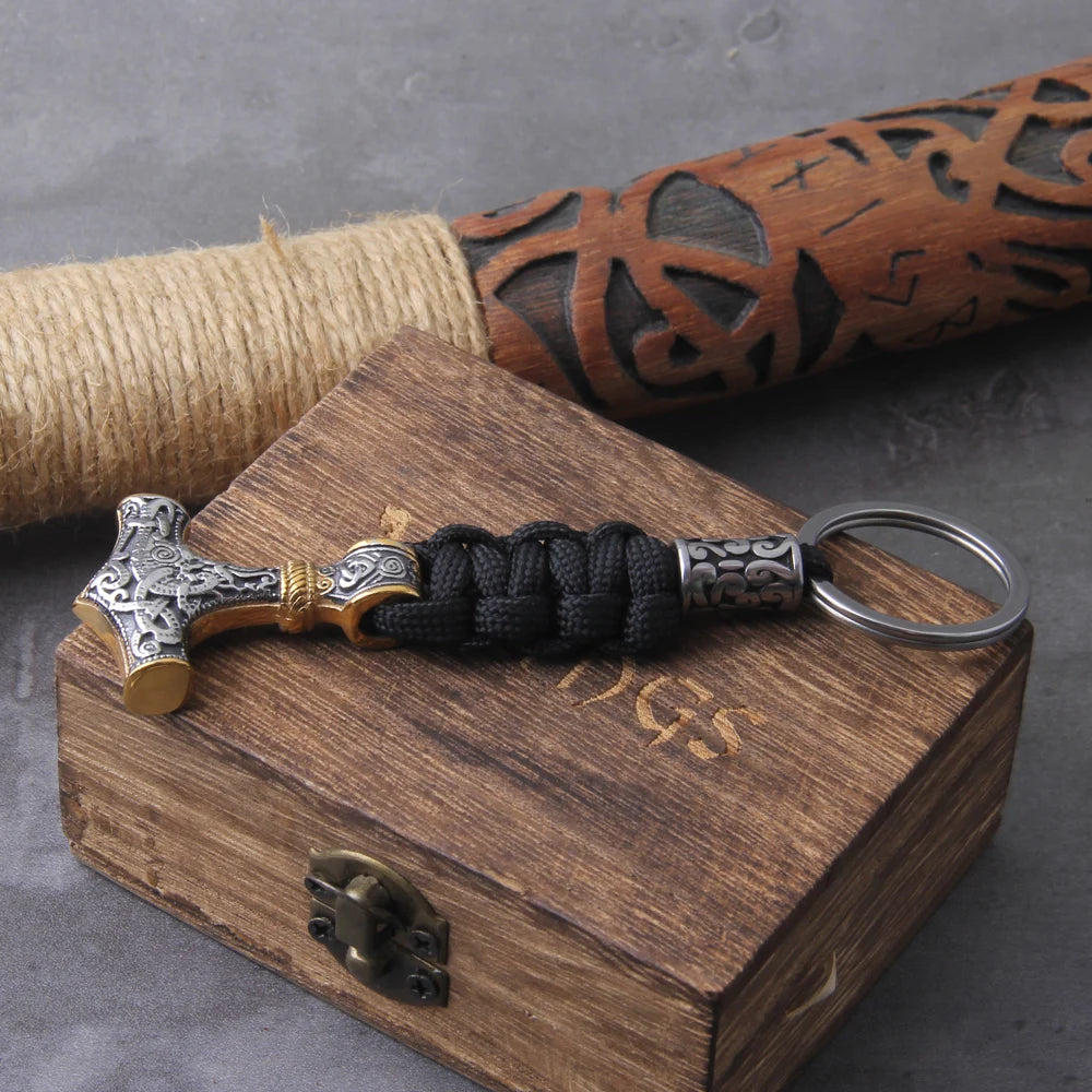 The Mjölnir Keyring — Symbol of Protection - Viking Trinkets