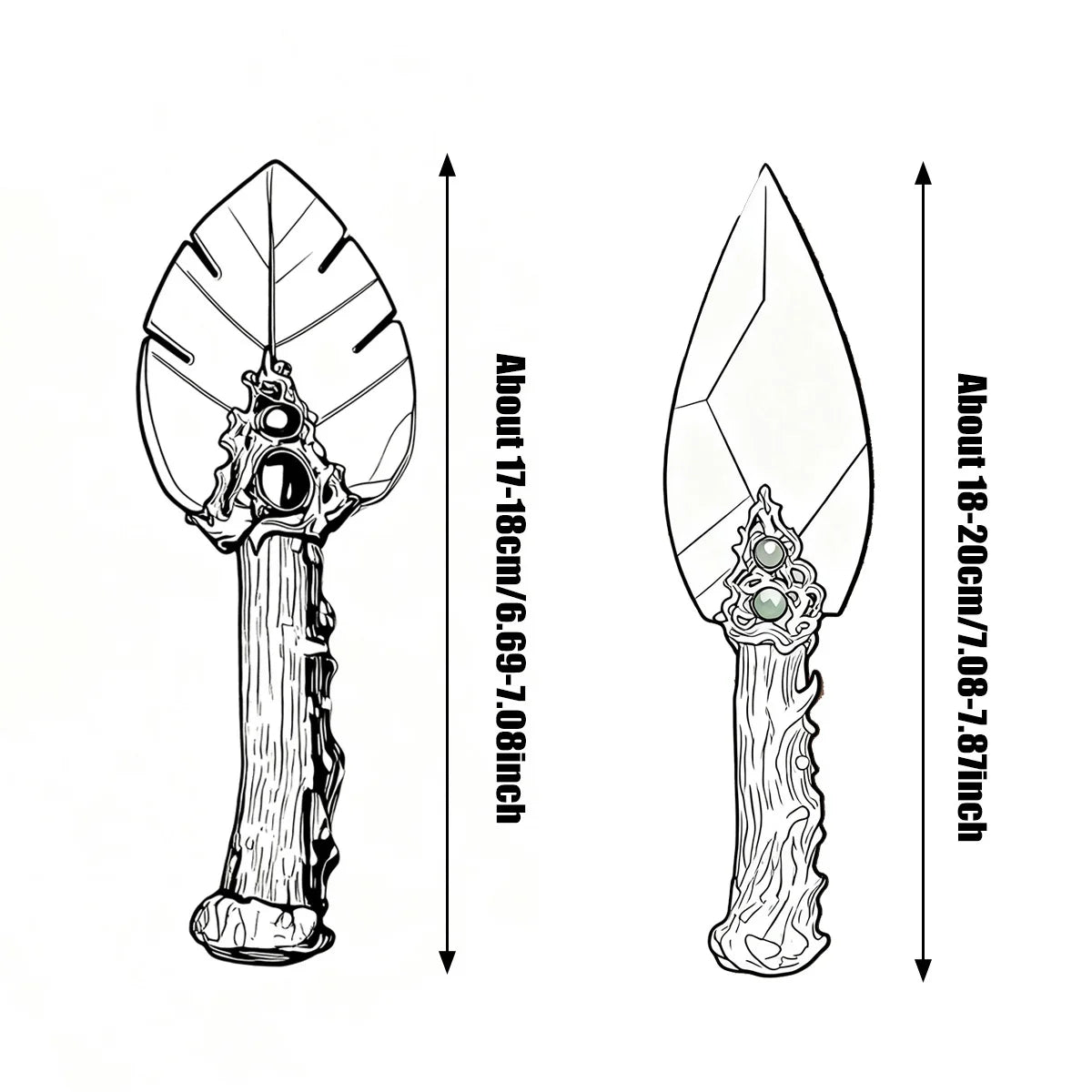 Sólbrandr - Unbladed Stone Fluorite Carnelian Knife