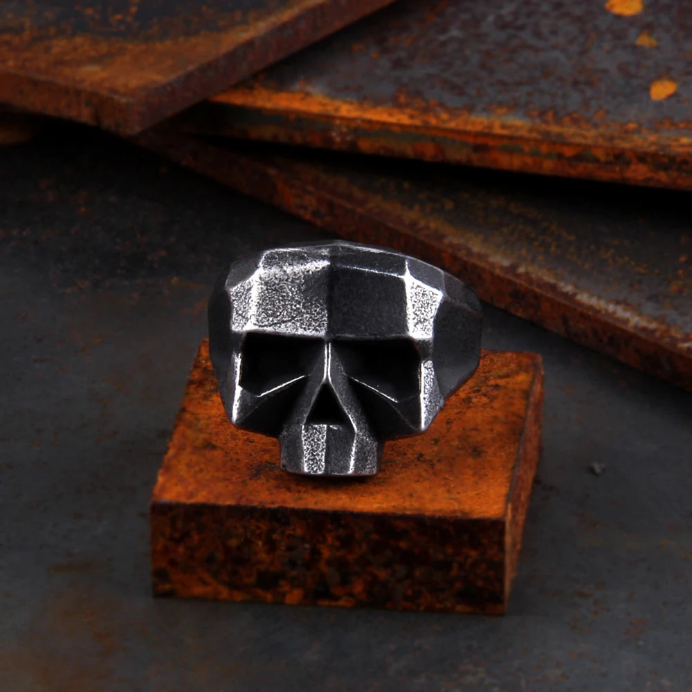 Draugr Bond – 316L Stainless Steel Vintage Skull Ring