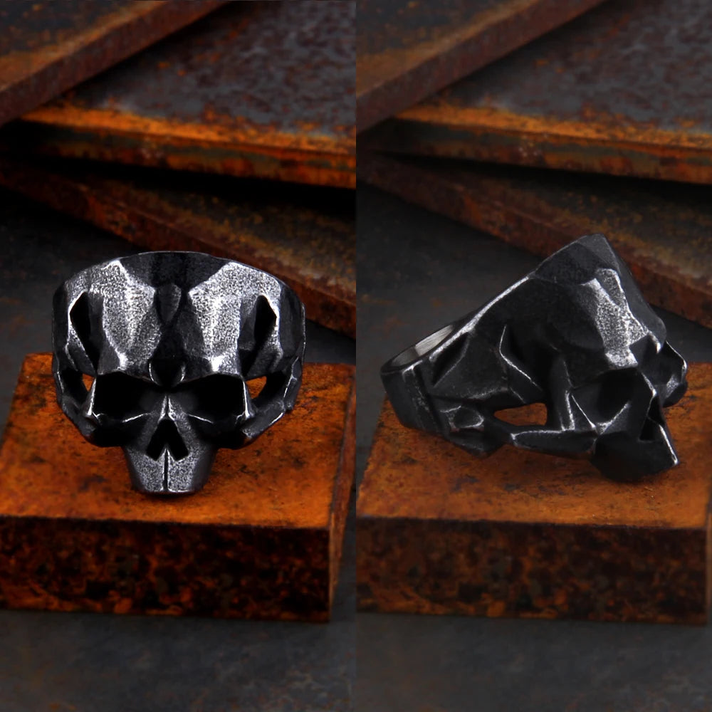 Draugr Bond – 316L Stainless Steel Vintage Skull Ring