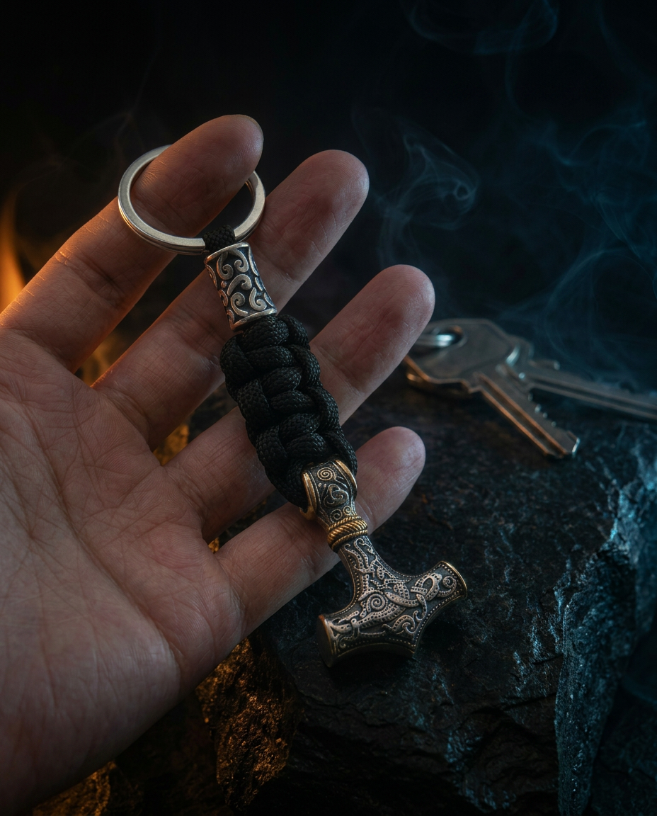 The Mjölnir Keyring — Symbol of Protection - Viking Trinkets