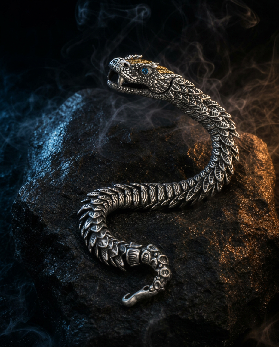 JÖRMUNGANDR - The World Serpent Bracelet - Viking Trinkets