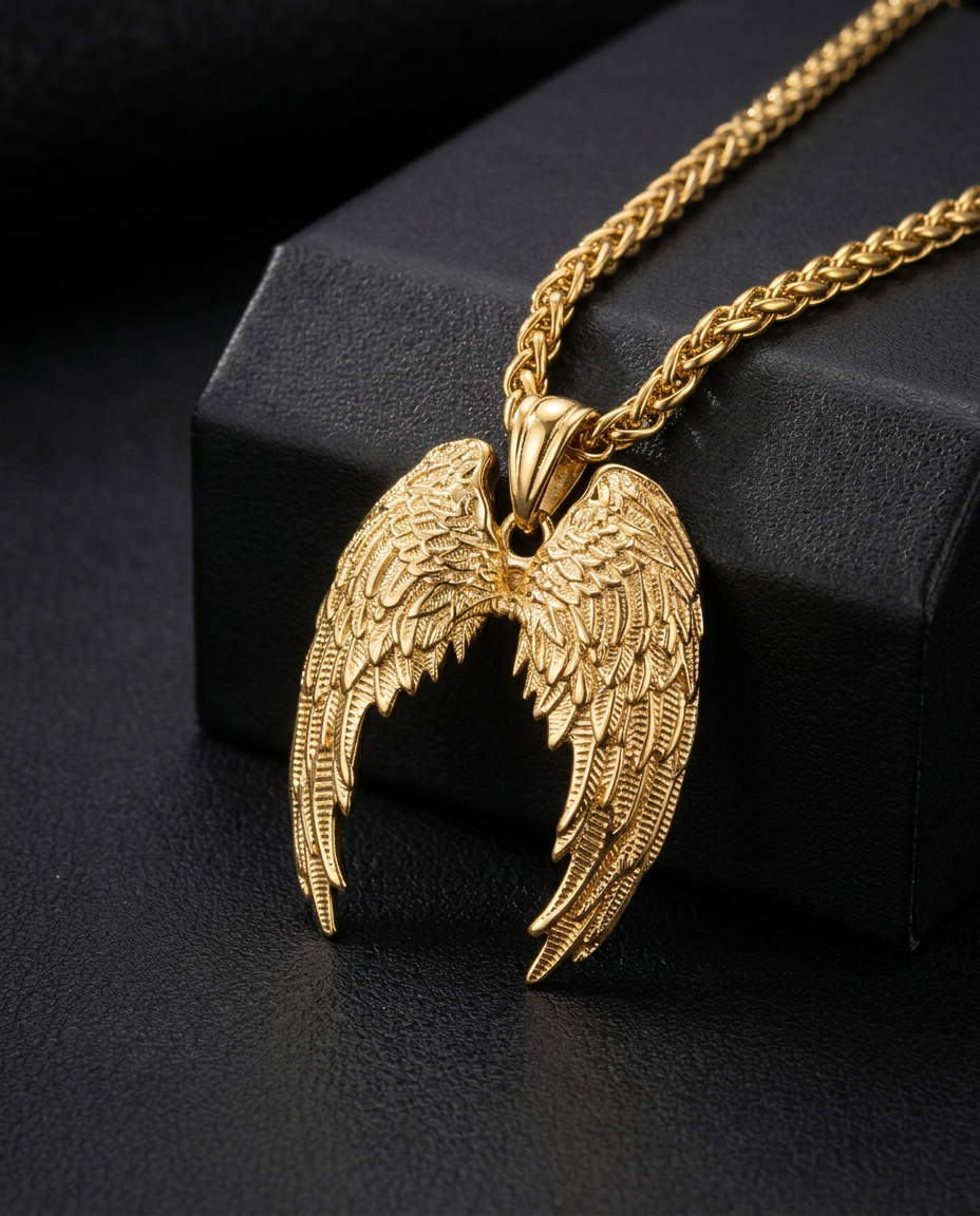 Valkyrie’s Flight — Stainless Steel Necklace - Viking Trinkets