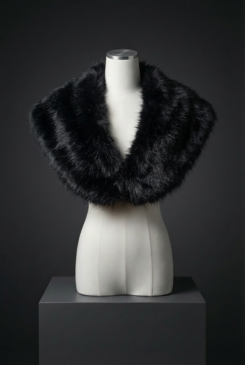 The Warden’s Cloak - Faux Fur Shawl