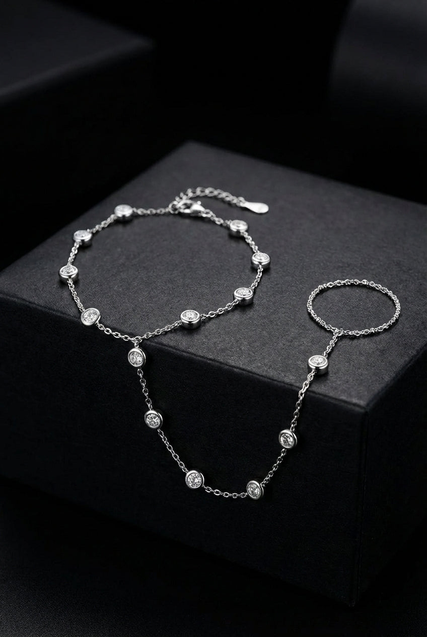 Nine Realm Radiance - Moissanite Bracelet