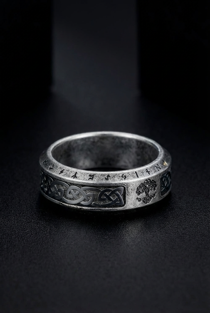 Blessing Of Yggdrasil - Viking Rune Ring - Viking Trinkets