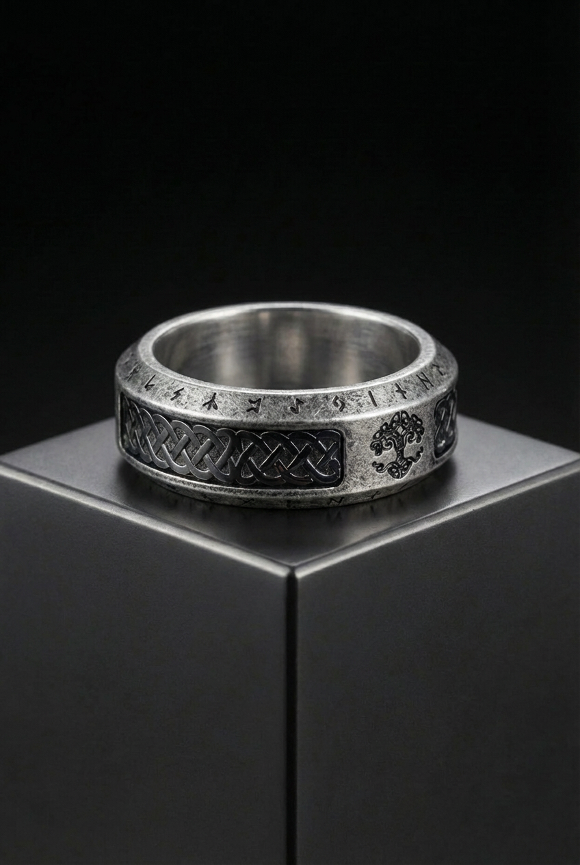 Blessing Of Yggdrasil - Viking Rune Ring - Viking Trinkets