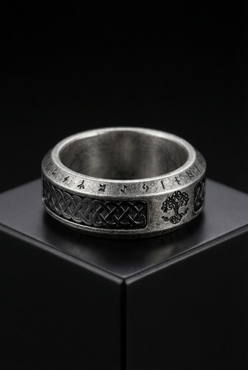 Blessing Of Yggdrasil - Viking Rune Ring - Viking Trinkets