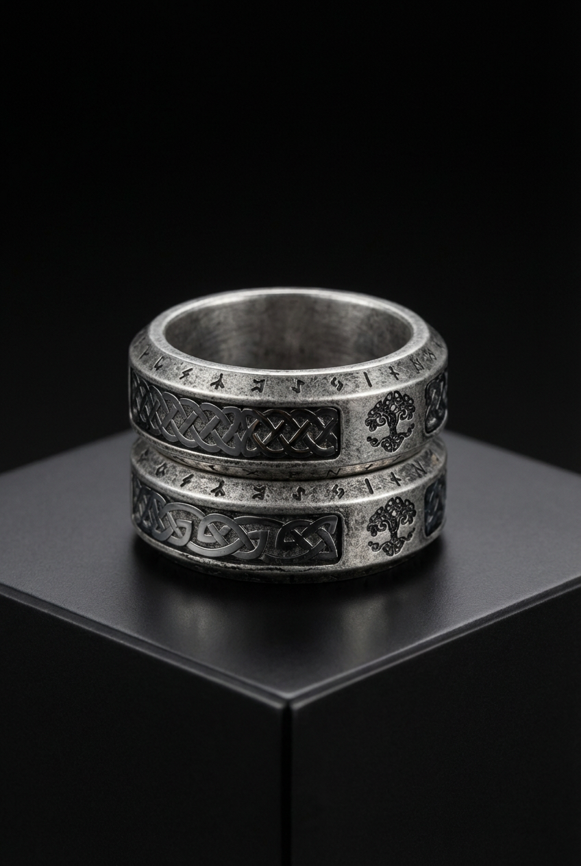 Blessing Of Yggdrasil - Viking Rune Ring - Viking Trinkets