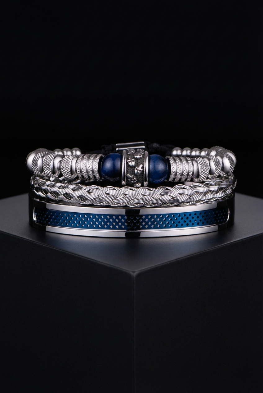 Asgardian Keepsake - Stainless Steel Skull Bracelet - Viking Trinkets