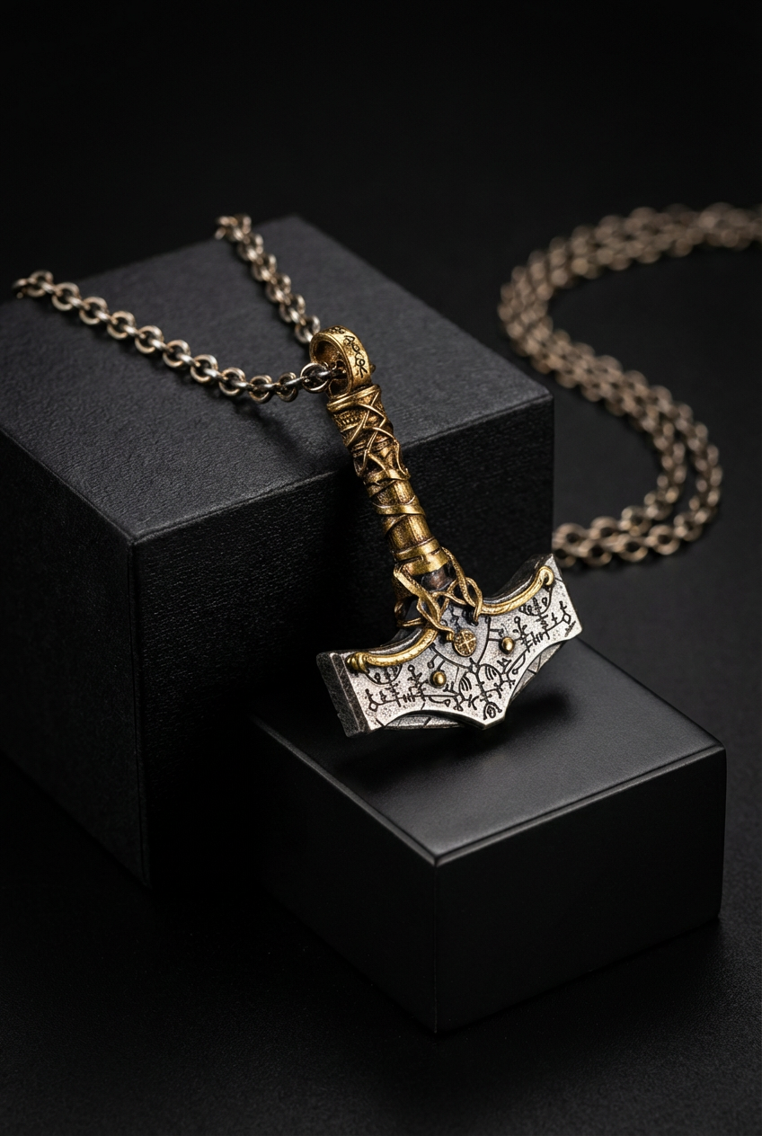 Mythic Mjölnir - Sterling Silver Necklace