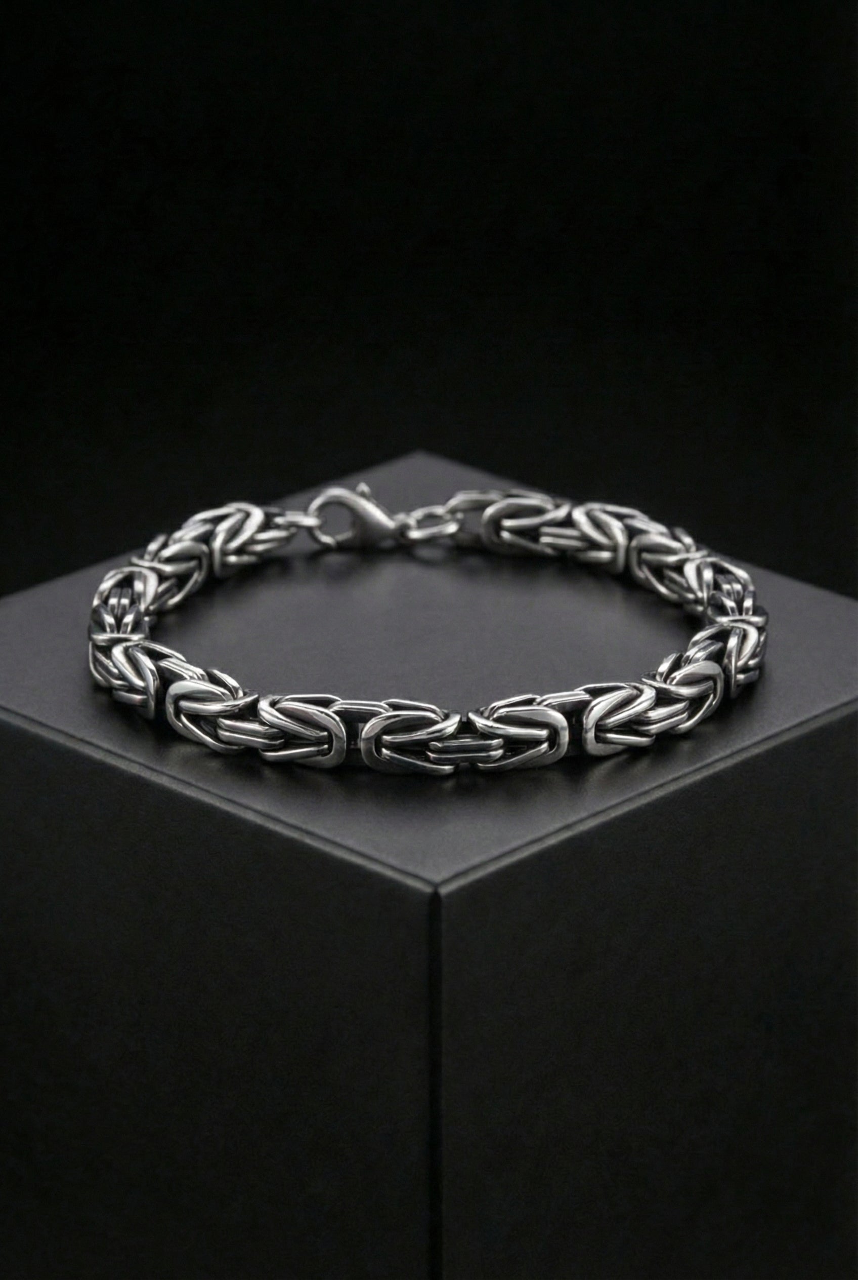 Loyalty To The King - Men's Stainless Steel Chain Bracelet - Viking Trinkets