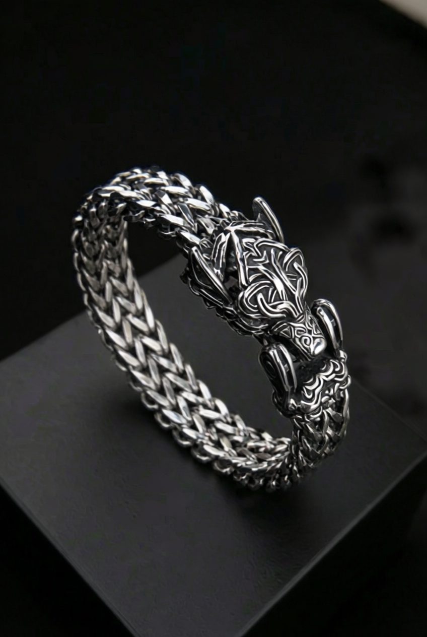 Fenrir - The Great Wolf - Stainless Steel Bracelet