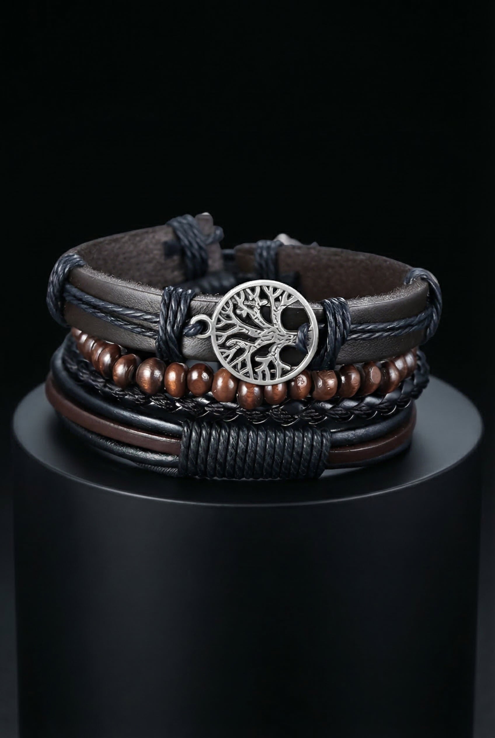 Yggdrasil - High Quality Leather Bracelet - Viking Trinkets