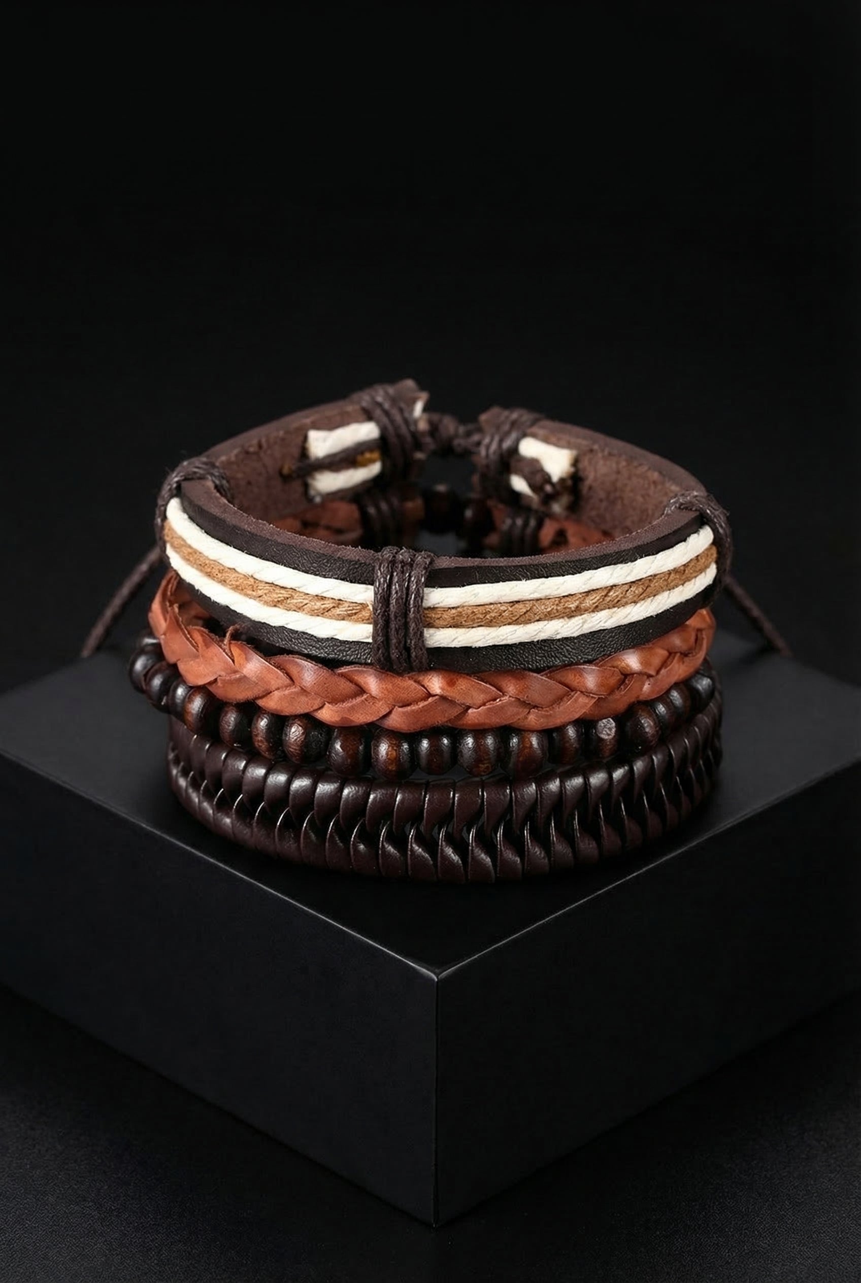 Chariot of Sól Leather Bracelet - Viking Trinkets