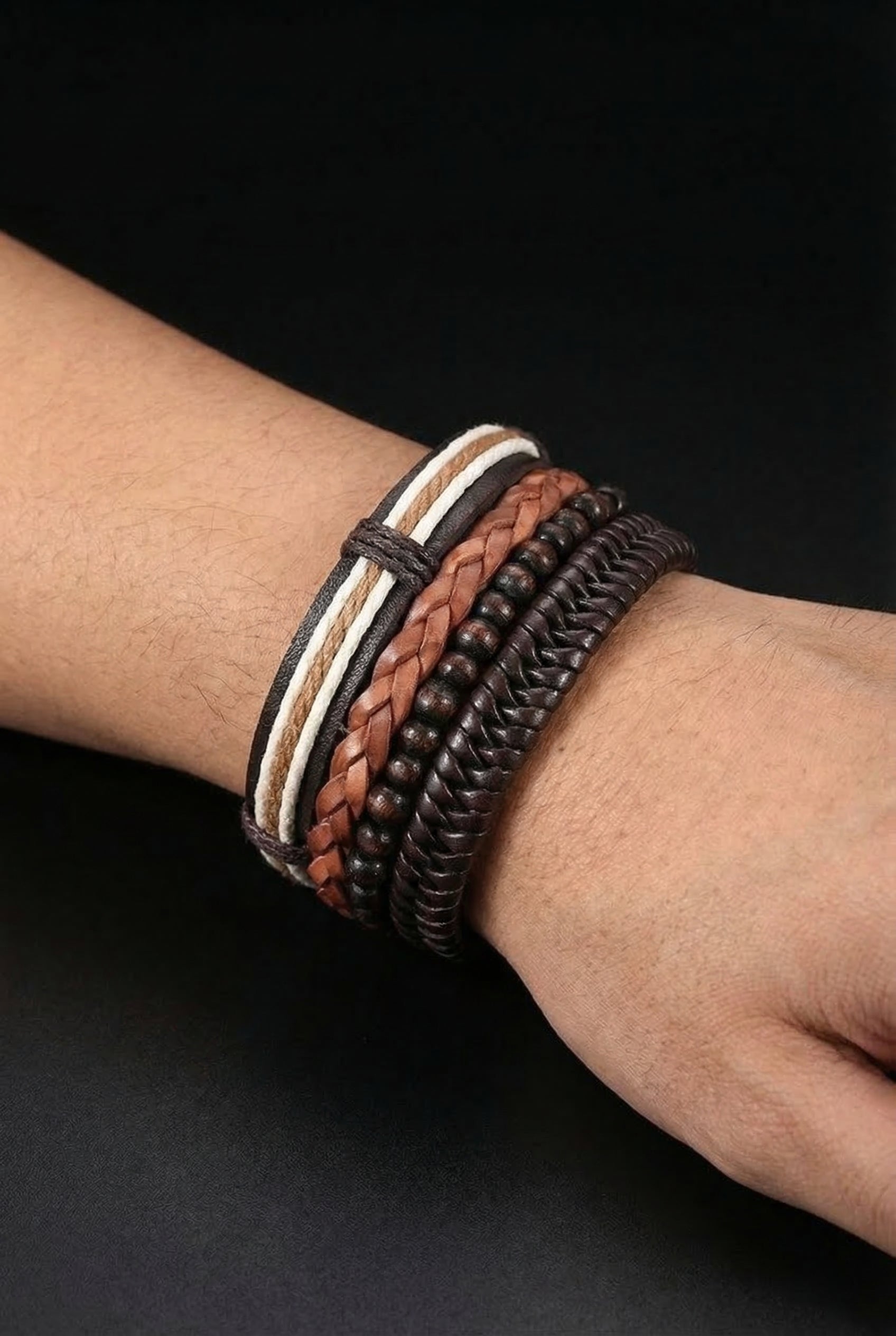 Chariot of Sól Leather Bracelet - Viking Trinkets