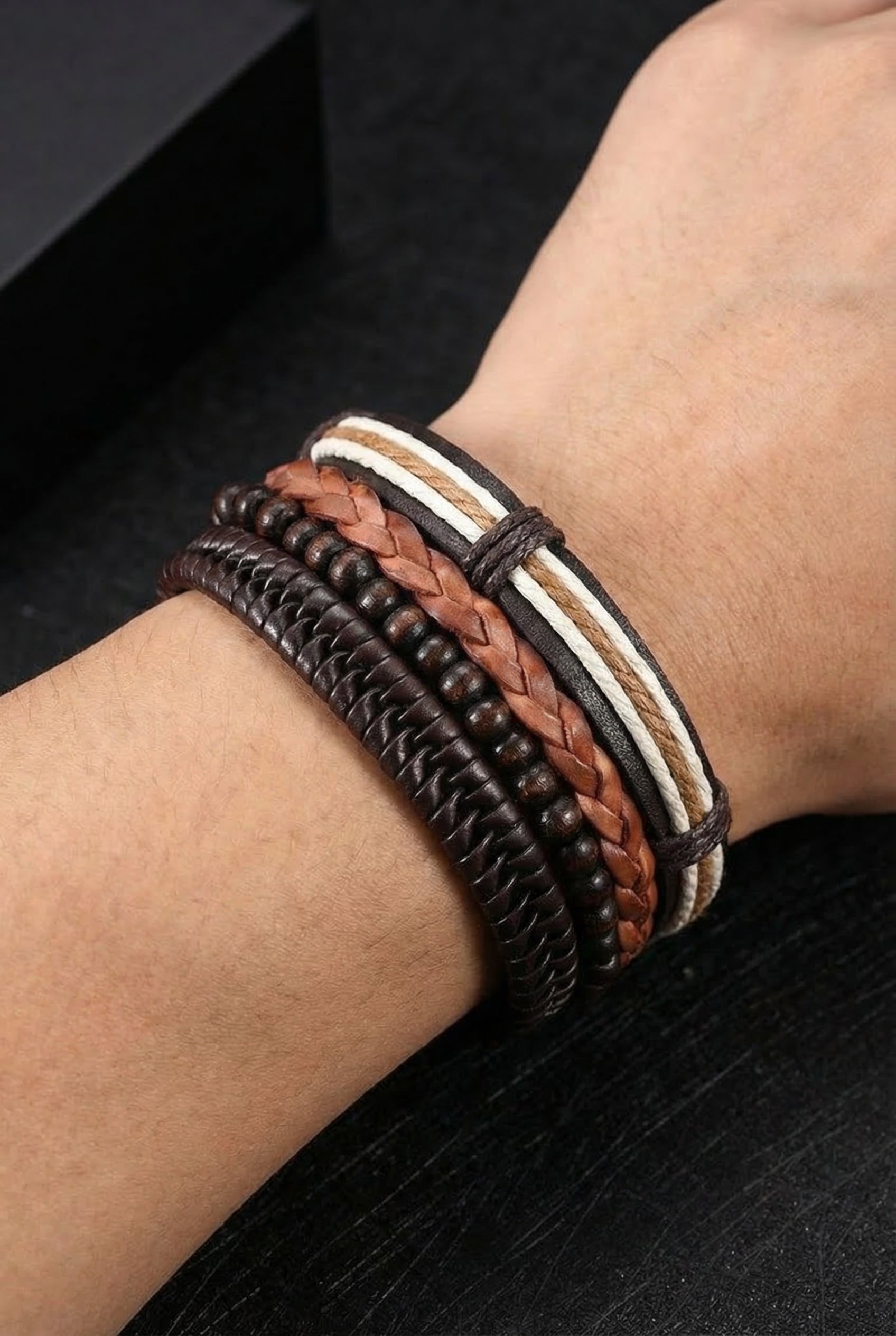 Chariot of Sól Leather Bracelet - Viking Trinkets