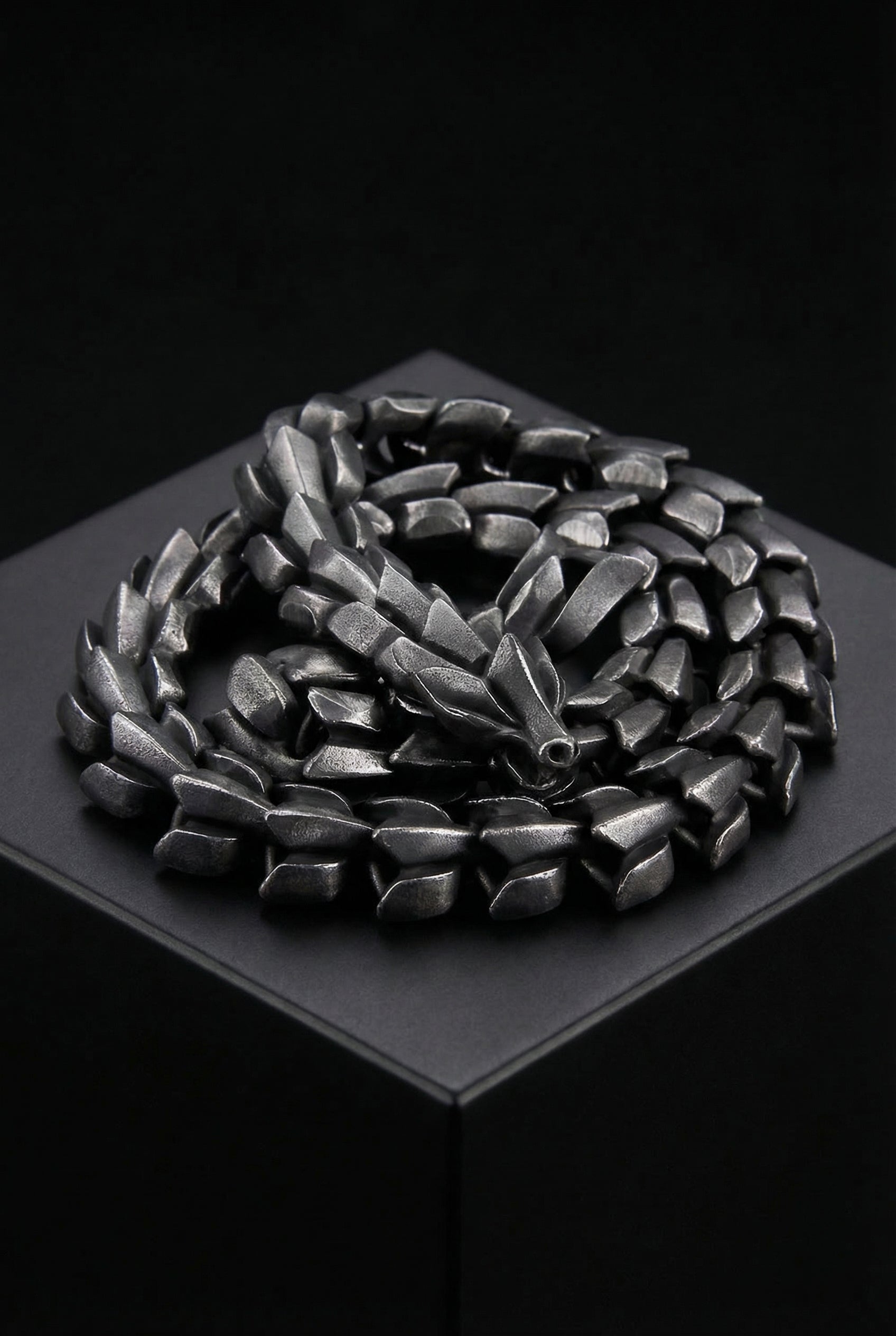 Helvenom - Stainless Steel Serpent Necklace - Viking Trinkets