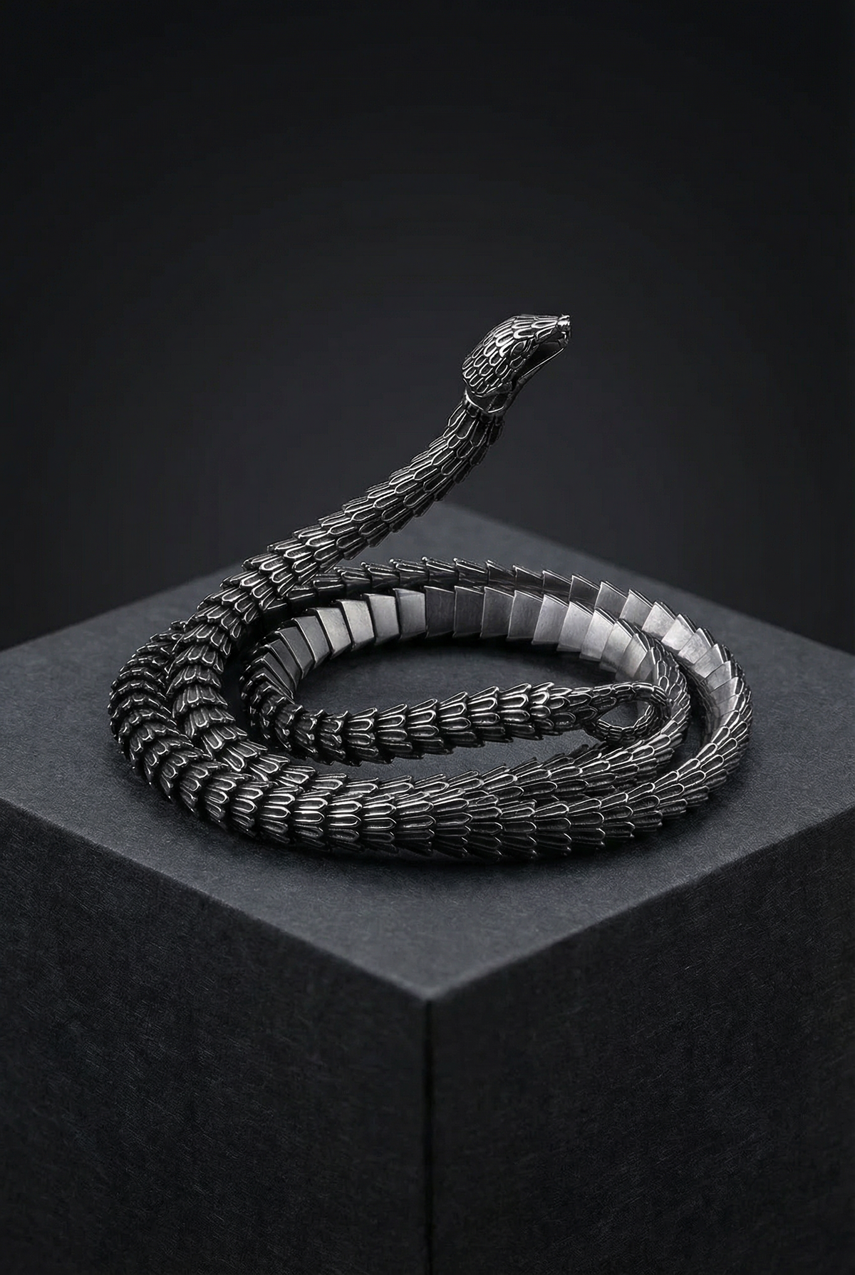 Helvenom - Stainless Steel Serpent Necklace