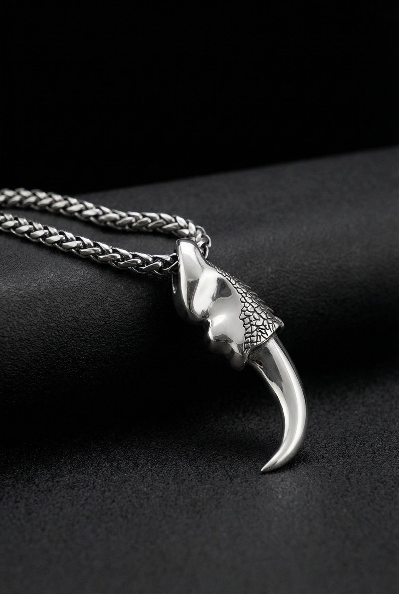 Claw of Greed - Sterling Silver Dragon Claw Necklace - Viking Trinkets