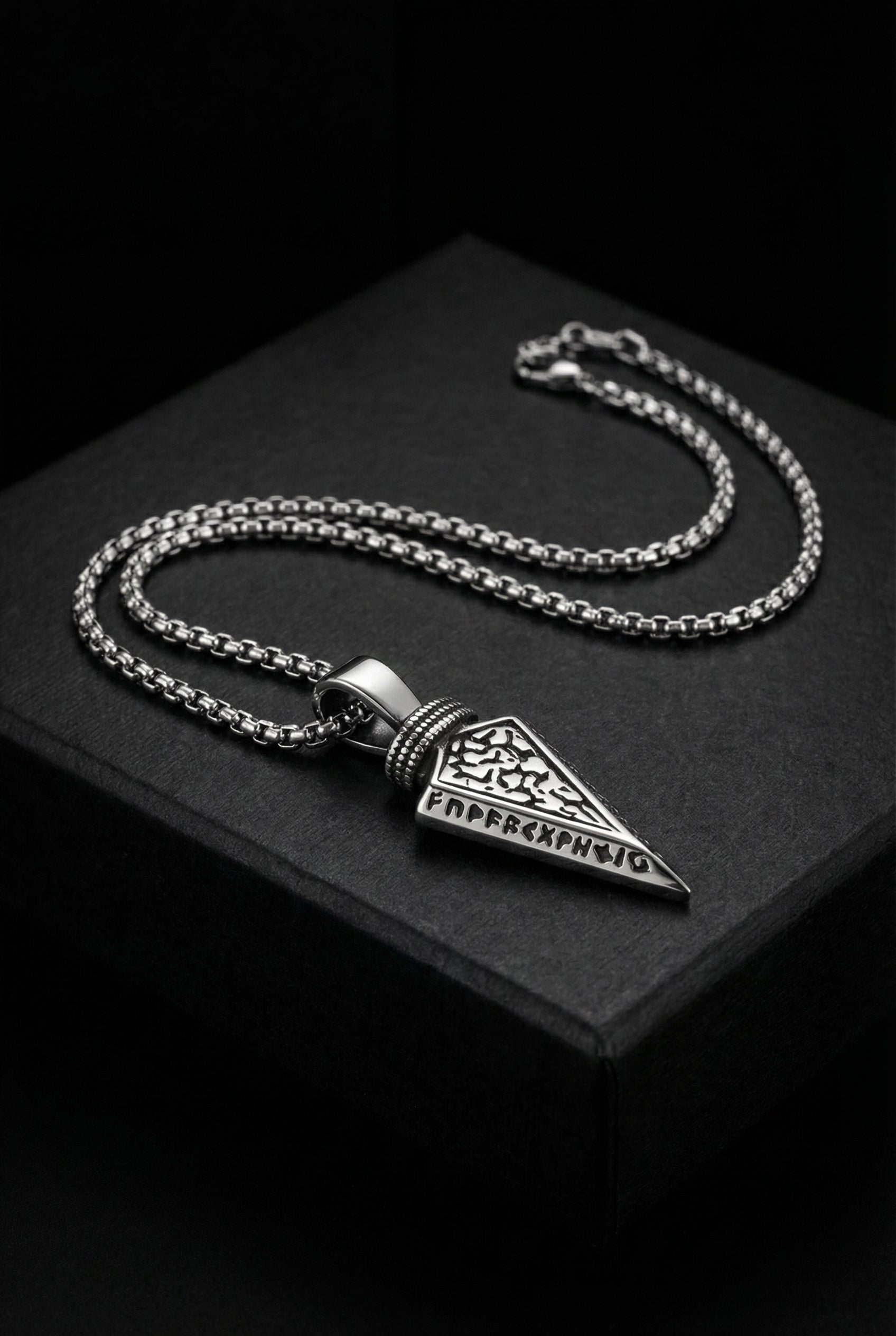 Spear Of Odin - Stainless Steel Arrow Necklace - Viking Trinkets