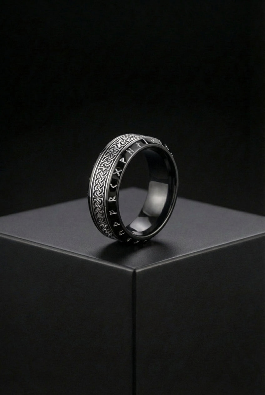 Secrets Of The Urd - Stainless Steel Ring - Viking Trinkets