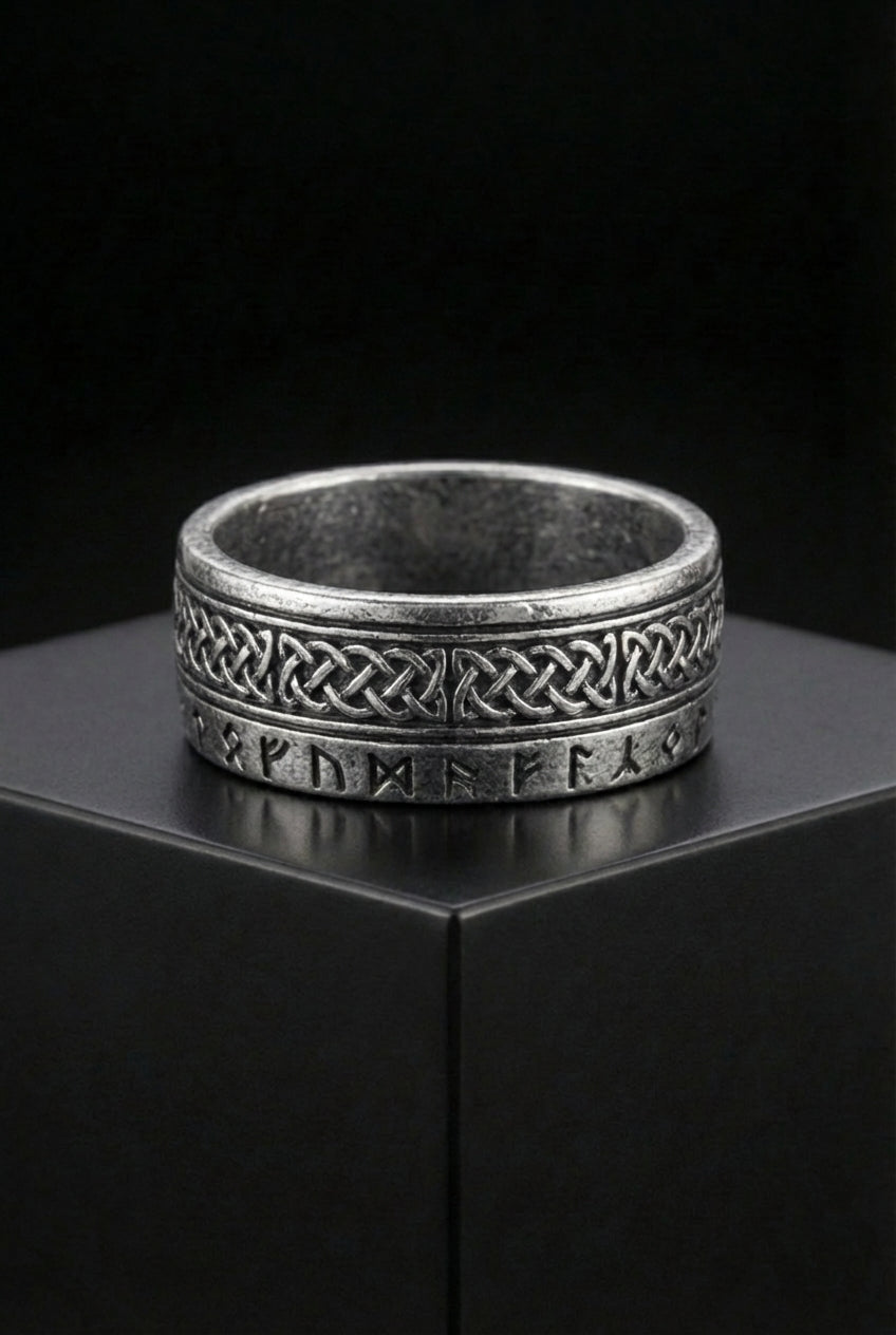 Secrets Of The Urd - Stainless Steel Ring - Viking Trinkets