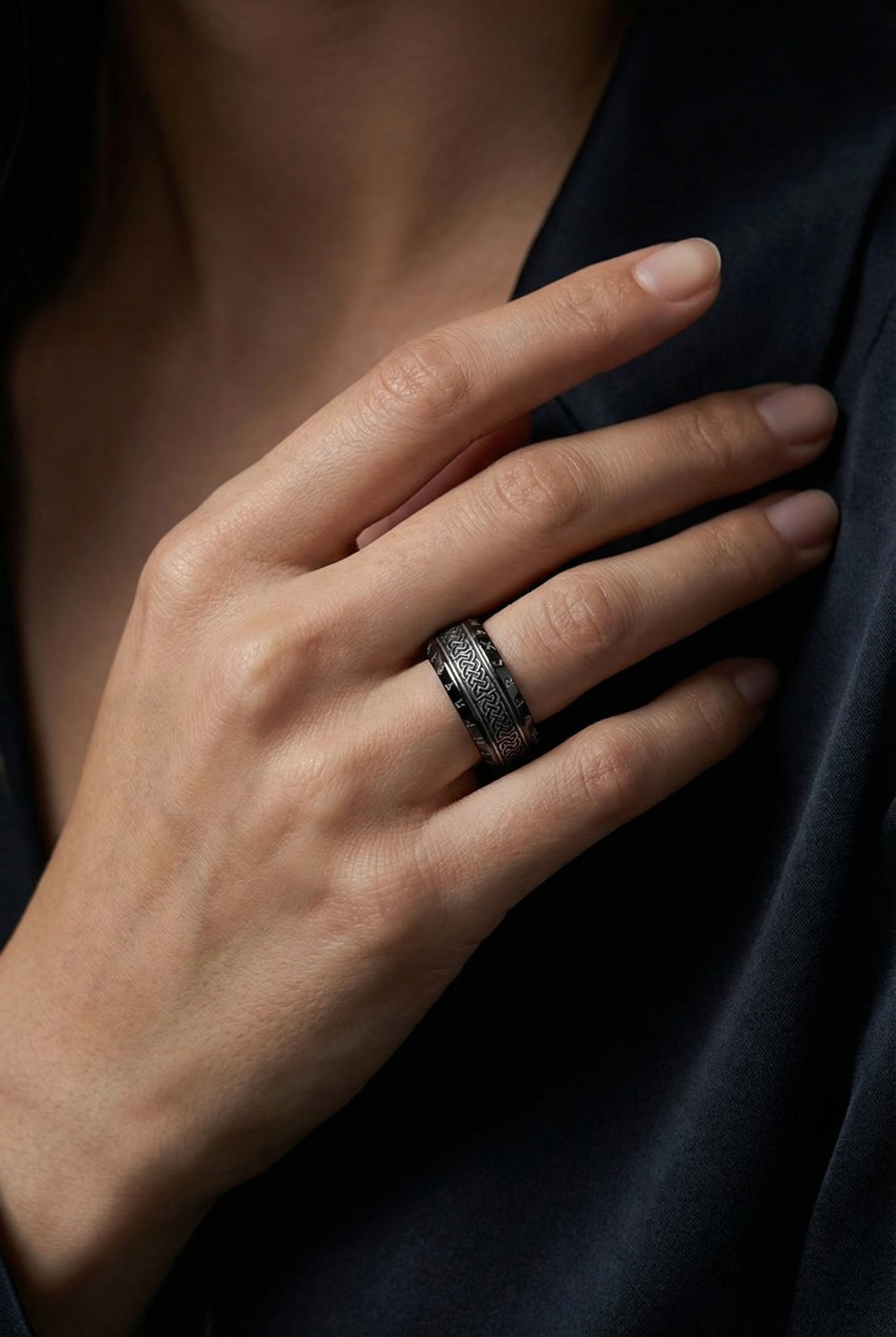 Secrets Of The Urd - Stainless Steel Ring - Viking Trinkets