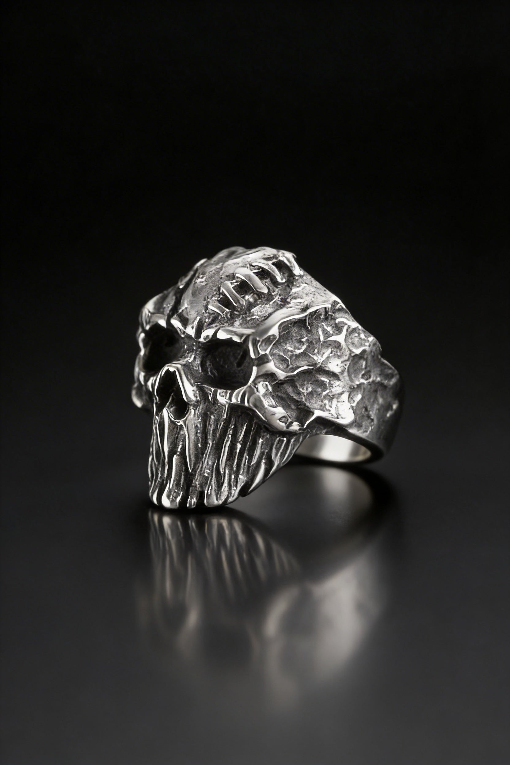 Baldur's Remains - Titanium Skull Ring - Viking Trinkets