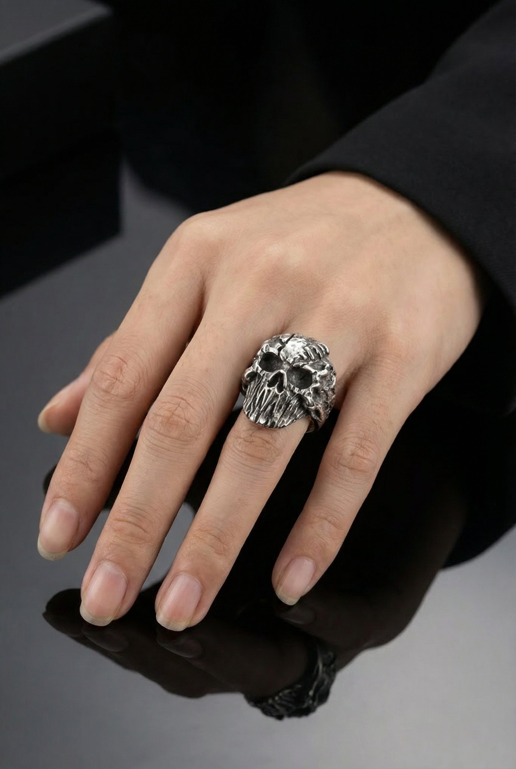Baldur's Remains - Titanium Skull Ring - Viking Trinkets