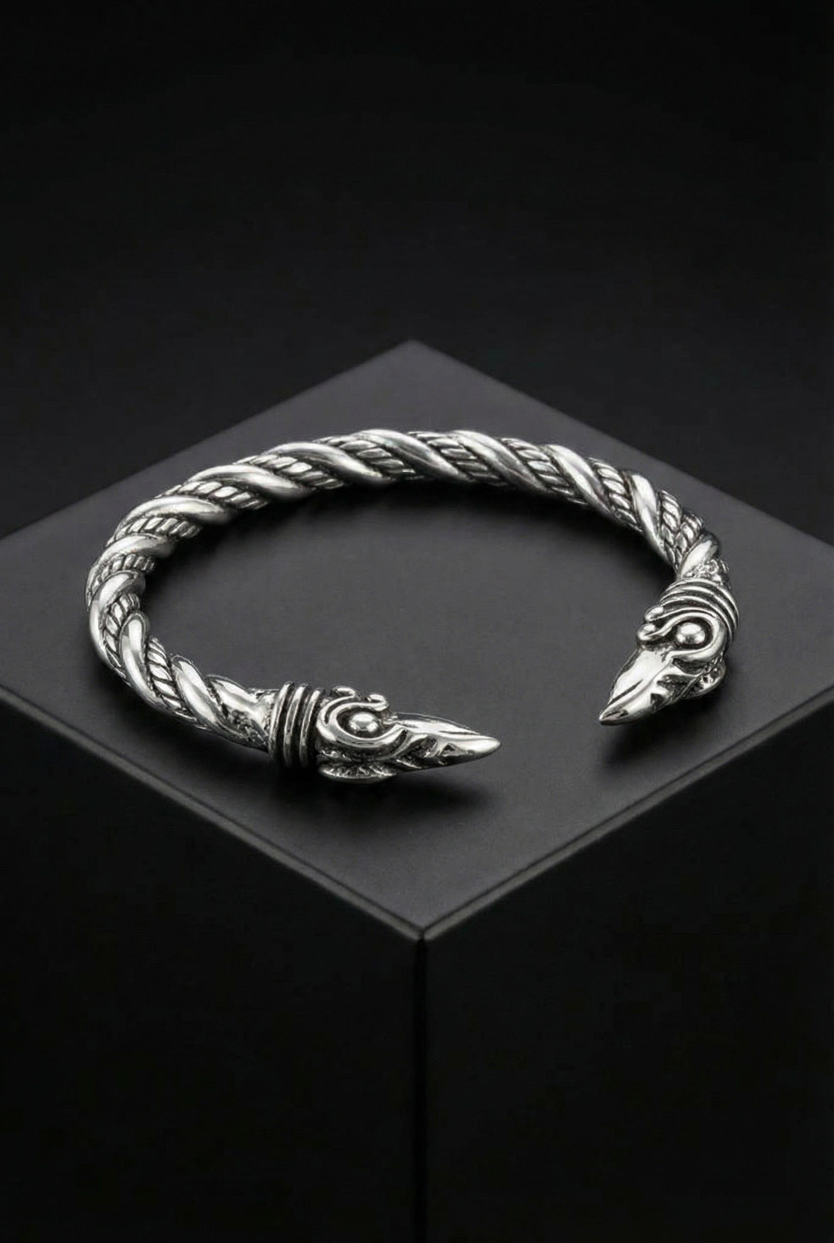 The Pledge - Muninn - Sterling Silver Allegiance Bracelet - Viking Trinkets