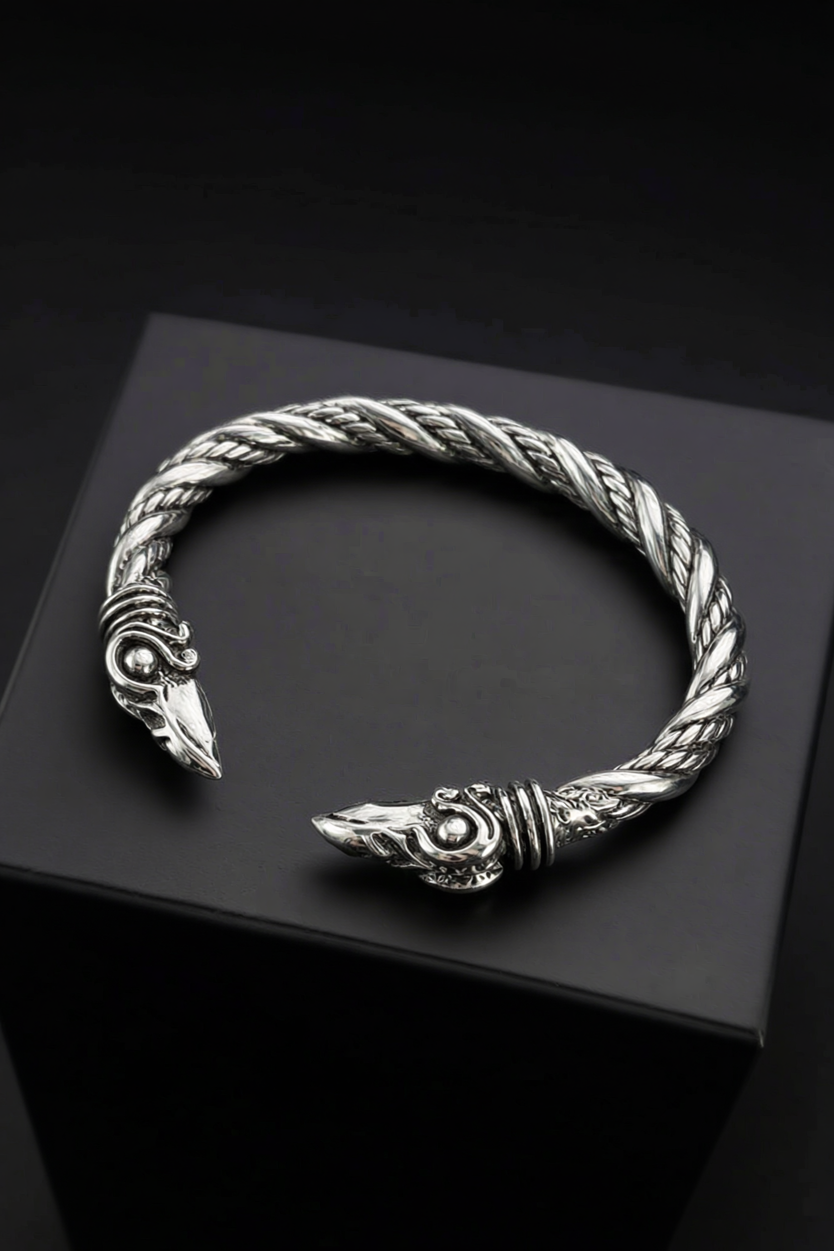 The Pledge - Muninn - Sterling Silver Allegiance Bracelet - Viking Trinkets