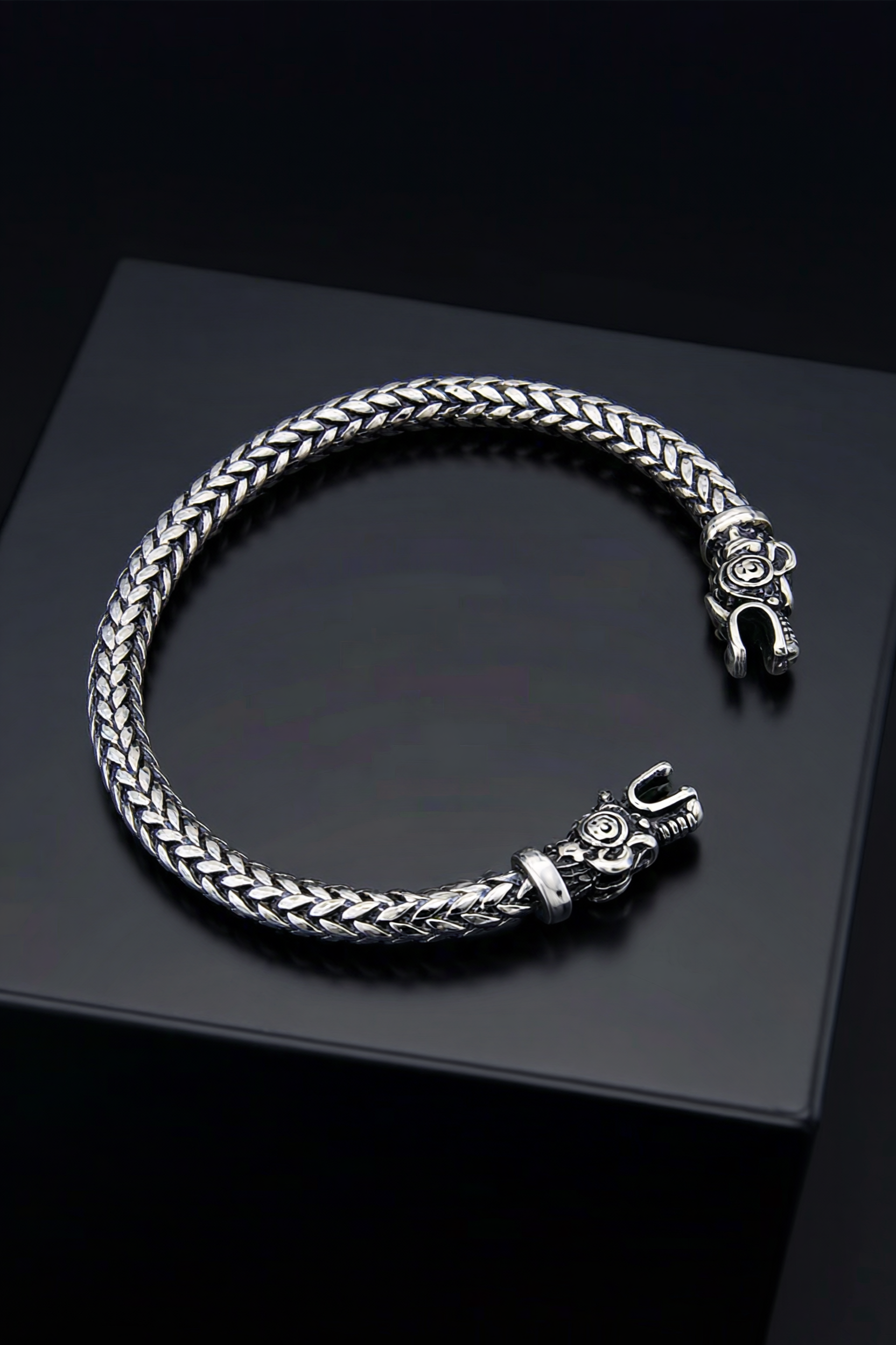 The Pledge - Nidhogg - Sterling Silver Allegiance Bracelet - Viking Trinkets